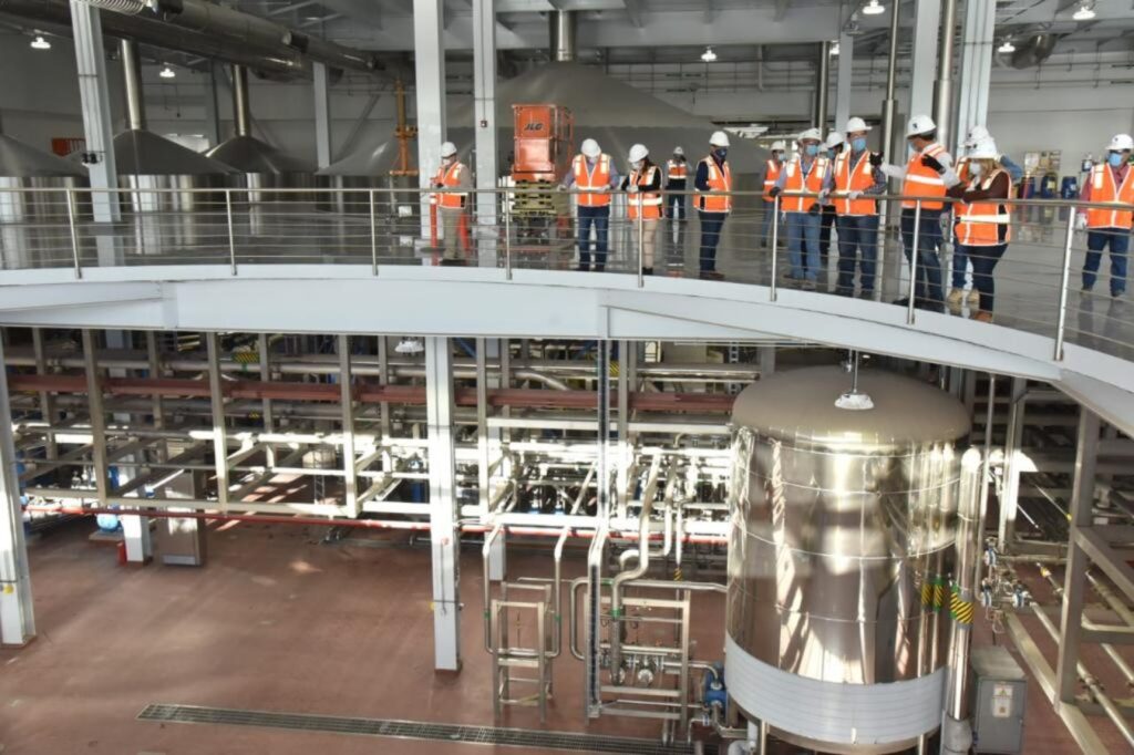 Planta de producción de cerveza en Obregón.