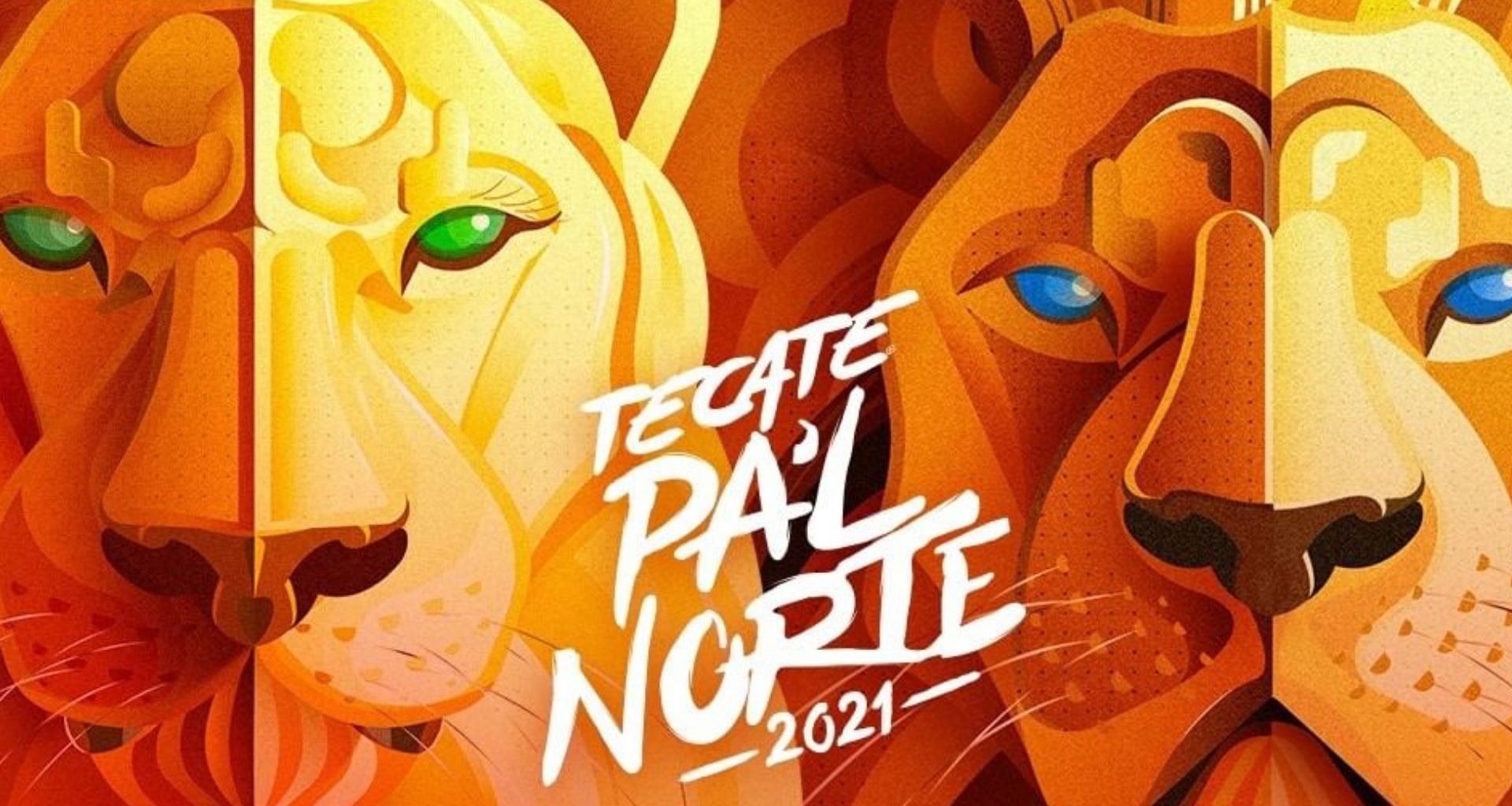 cartel ilustración Tecate Pa'l Norte