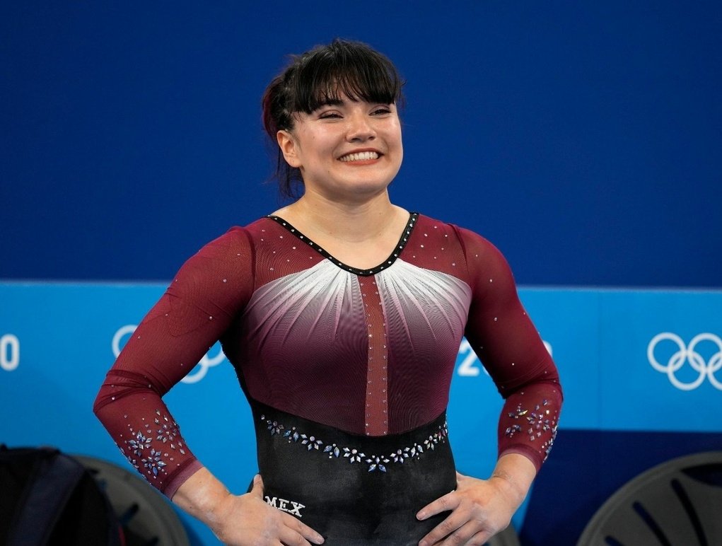 Alexa Moreno sonriente en Tokio durante los Juegos Olímpicos 2020.