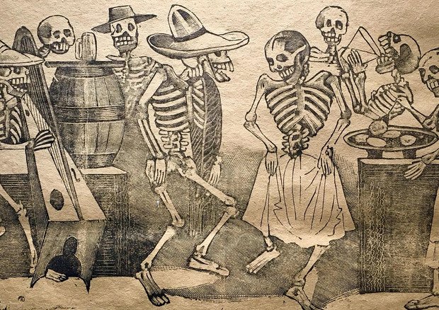 esqueletos bailando