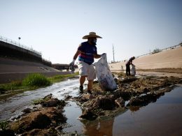 Campaña de limpieza río Bravo