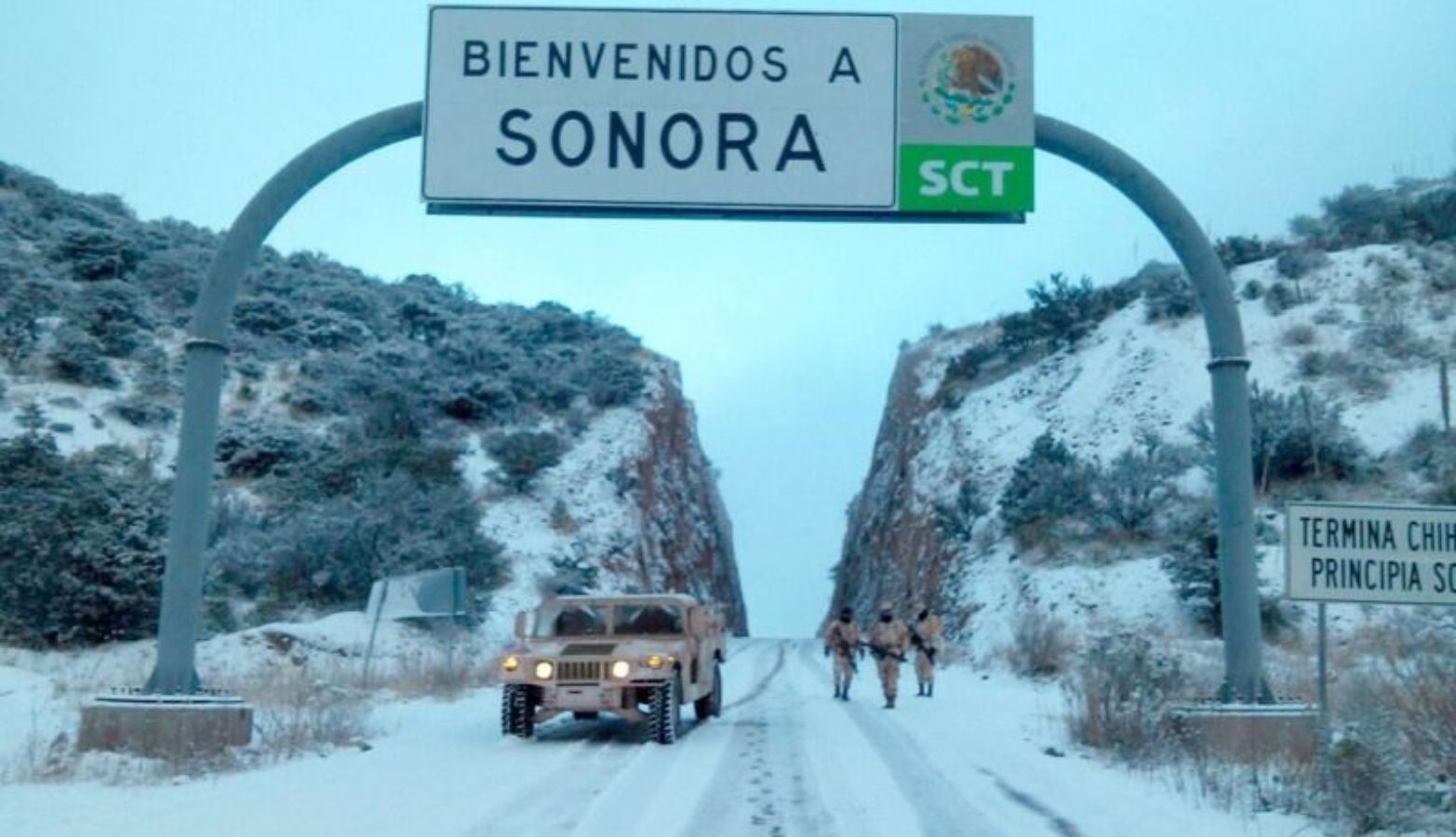 Clima invernal en Sonora
