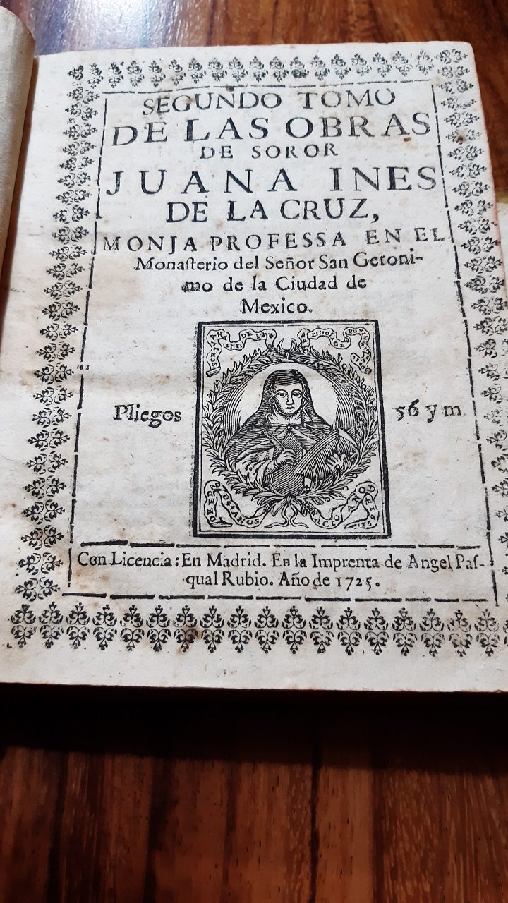 Libro de Sor Juana Ines de la Cruz, primera edición de Rubén Matiella. 
