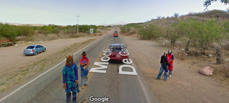 imagen de google maps de carretera de Sonora