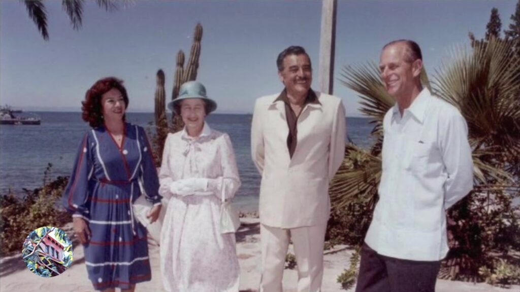 Reina Isabel II y príncipe Felipe en Baja California Sur