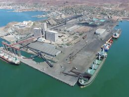 Vista aerea del puerto de Guaymas Sonora