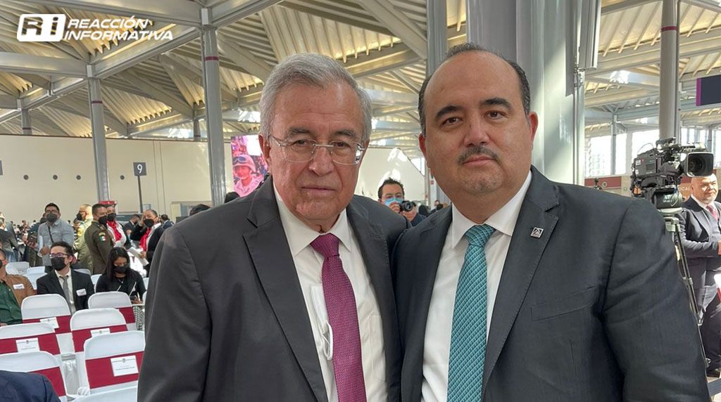 Gobernador de Sinaloa y alcalde de Mazatlan en la inauguracion del aeropuerto AIFA