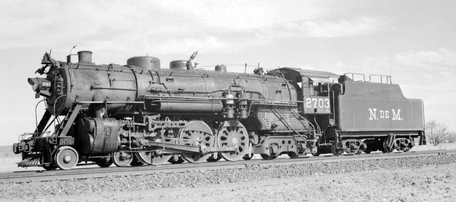Ferrocarril Sonora-Baja California en foto blanco y negro
