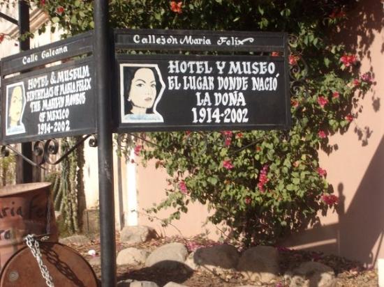 Ubicación y señalamiento del hotel y museo de María Félix. FOTO: Google Maps.