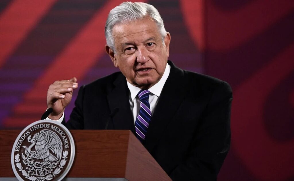 Andrés Manuel López Obrador, presidente de México, durante conferencia matutina, donde abordó la endemia. FOTO: Portal El Universal.