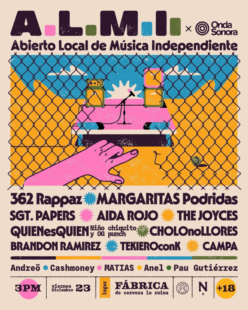 El Abierto Local de Música Independiente será el próximo viernes en Parque La Ruina