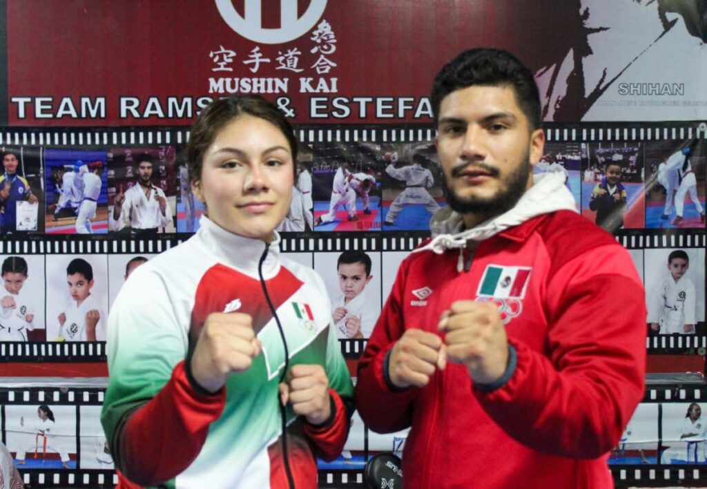 Érika Luque y José Luque los karatecas que representan a Baja California