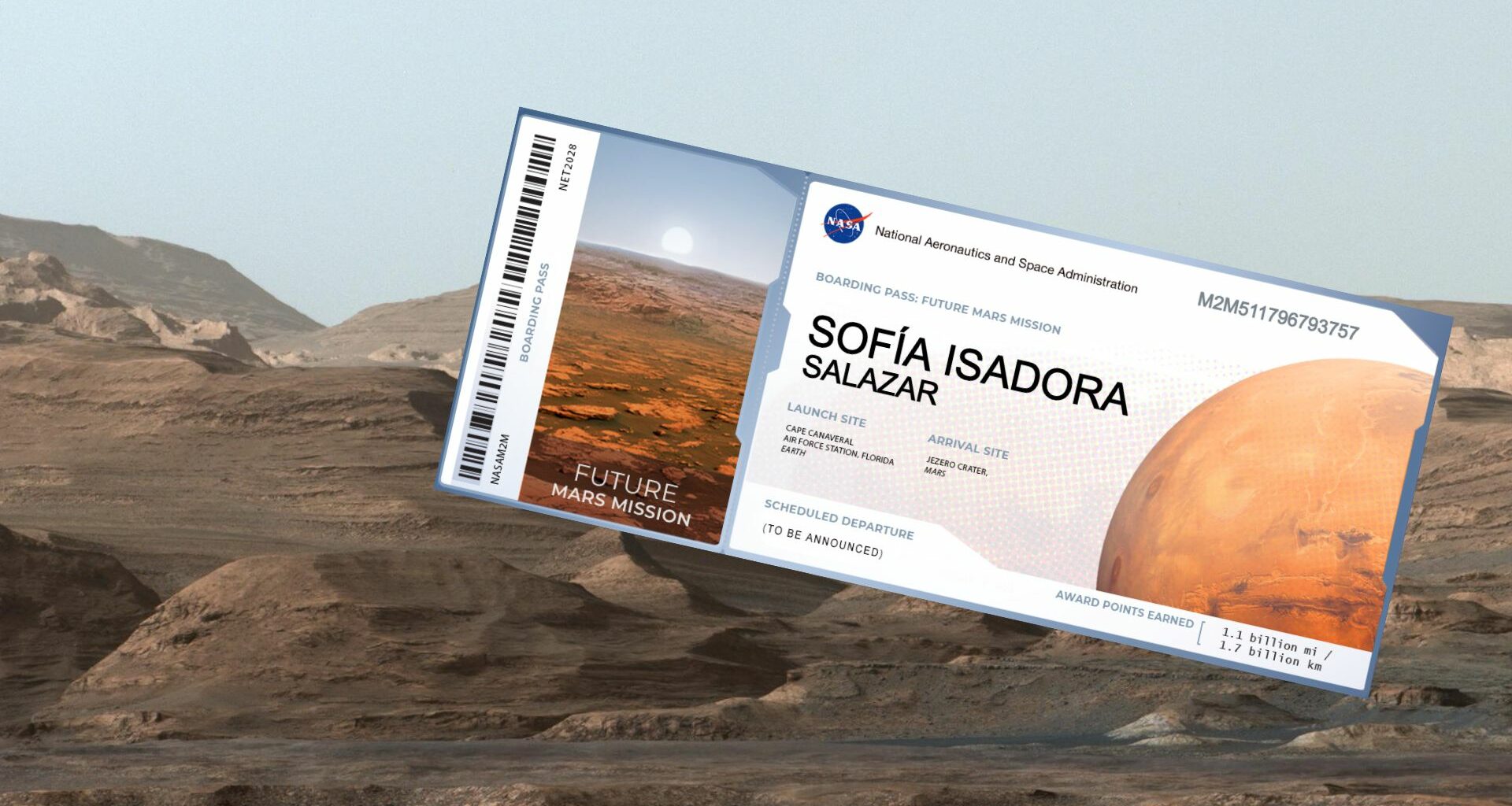 ¿Quieres ir a Marte? Envía tu nombre con la NASA en su próxima misión