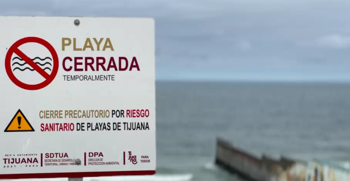 Playas de Tijuana y California permanecen cerradas por contaminación.