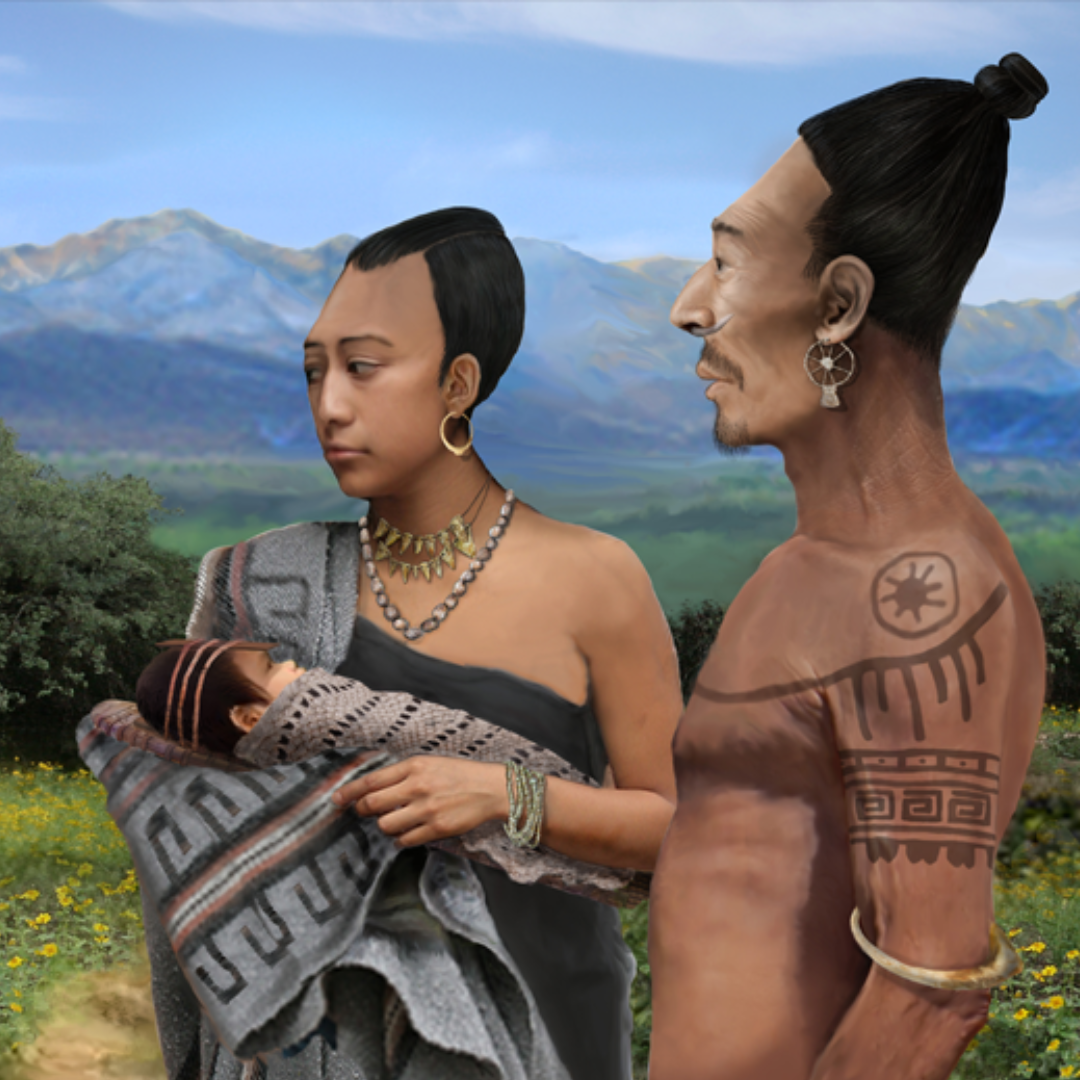 Los antiguos pobladores del valle de Ónavas, Sonora. Ilustración: Robert B. Ciaccio.
