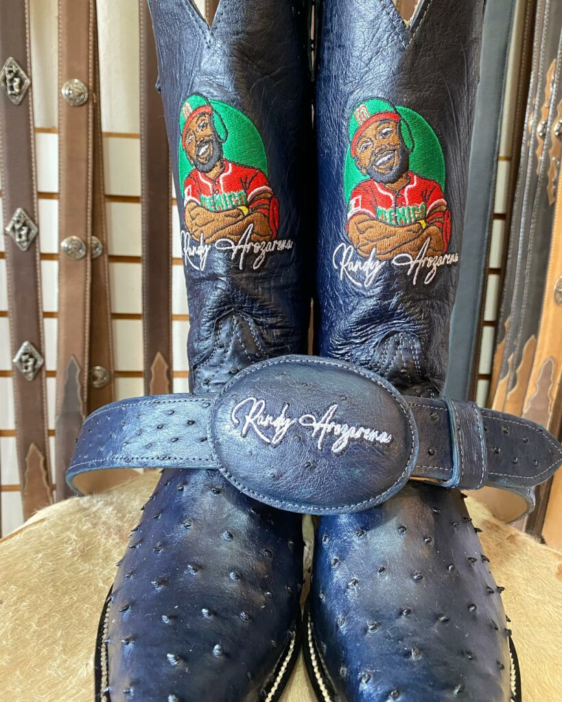 Randy Arozarena cowboy boots