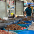 Las changueras, mercado de mariscos en Mazatlán.