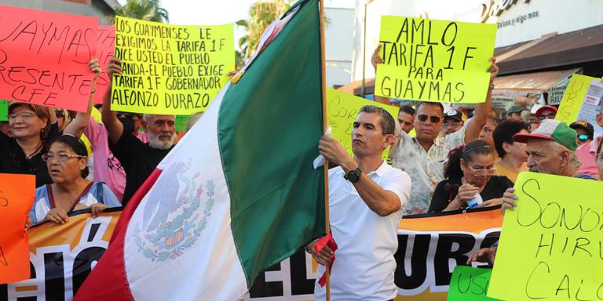 Usuarios de CFE en Hermosillo organizaron marchas por altos cobros de luz