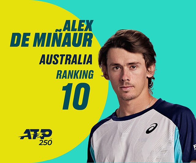 Alex de Miñaur, jugador de tenis de Australia en Los Cabos Open 2024