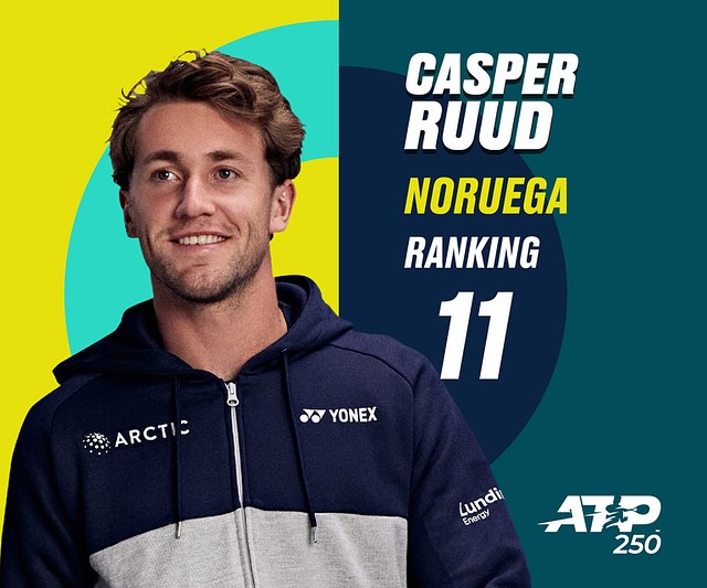 Casper Ruud, jugador de tenis de Noruega en Los Cabos Open 2024