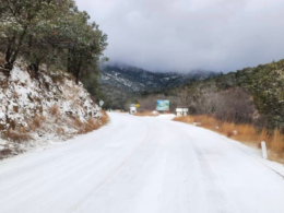 Nevadas intensas en Sonora y Chihuahua obligan el cierre de carreteras